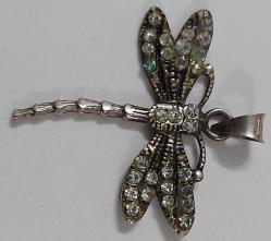 OSMANLI SON DÖNEMİ ORİJİNAL MÜTHİŞ İŞÇİLİKLİ KELEBEK FİGÜRLÜ ŞANS BOMBASI GÜMÜŞ KOLYE UCU K1E1L1E