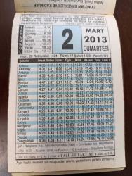 1 MART 2013 TAKVİM YAPRAĞI