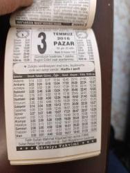 3 TEMMUZ 2016 TAKVİM YAPRAĞI