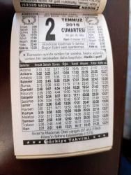 2 TEMMUZ 2016 TAKVİM YAPRAĞI