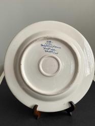 OSMANLI TUĞRALI el çekme sanatçı imzalı çini tabak