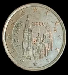 İspanya 2000 5 Euro Cent