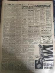 YENİ SABAH GAZETESİ 18 ŞUBAT 1960 YIL :22 SAYI :7531---Bir tahkikat talebi kabul edildi --Meclis Notları ---Ekrem Amaç CHP den istifa etti --Meclis de bir D.P li bir CHP li yi yumrukladı ---Bir köy halkı ,deve etinden zehirlendi --32 Parça tarihi eşya Japonya da gönderiliyor --Tiralı ,Bulancak ta cezaevine girdi --Ressamlar Köyü :Siyavuşgil ---İstanbul Rehberi ---100 Koyun için bir köy halkı diğer bir köye baskın yaptı --Londra da ki kazada ölenler dün anıldı --Vefa ,I.Sporu 1-0 yendi ---Fenerbahçe Beykoz u rahat mağlup etti :4-0--Kutik in salahiyetleri kısılmak isteniyor --Galatasaray İzmir e gitti --Fenerbahçeli muhalifler anlaşamıyor --Beykoz antrenörü istifa etti ---Sadi Irmak ın konferansı --S.Ağaoğlu hakkında SEKA da yolsuzluk iddiaları ile açılması istenen tahkikat talebi reddedildi --
