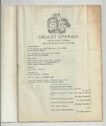 NECİL KAZIM AKSES'İN DEVLET OPERASI AYLIK SANAT DERGİSİ - KASIM 1959...