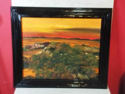 10311-CİHANGİR İMZALI DROLİT ÜZERİNE YAĞLI BOYA RESİM TABLO