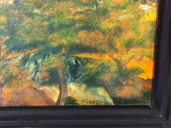 10311-CİHANGİR İMZALI DROLİT ÜZERİNE YAĞLI BOYA RESİM TABLO