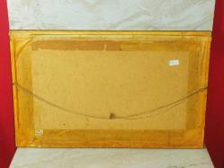 7624-ÇOK ŞAHANE AHŞAP ÜZERİNE DUBAİLİ RESSAM İMZALI SULU BOYA RESİM TABLO