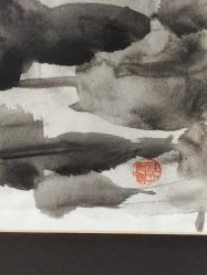 11132-ZEYNO İMZALI SULU BOYA RESİM TABLO