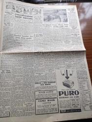 Cumhuriyet Gazetesi - 22 Haziran 1956 - Kıbrıs Hakkında Türk Tezi Değişmeyecek - İtalya Devlet Reisi Giovanni Gronchi - Kasım Gülek'in Katıldığı Yeni Basın Davası - Lokantaların Tarifesi İnceleniyor - Stalin'in Gizli Cinayetleri - Fuat Köprülü'nün İstifası - Çek Talebeler Kızıl Rejime Cephe Aldı - Karanlıkta Sesler Yazan Perihan Zorlu Yazı Dizisi - Mustafa Kemal Derneğinin Kongresi - Sadabad Kasrı - Karacaoğlan Yazan Yaşar Kemal  Resimleyen Münif Fehim Yazı Dizisi  - Resimli Romanımız Çifte Cinayet Çeviren Mazhar Kunt - Radyo Bugünkü Program - Atom Ve Hidrojen Bombaları Kısırlık Yapıyormuş - Beşiktaş Kulübü Atleti İlhan Bilgitay'ın Rekor Denemesi - Puro Tuvalet Sabunları - İngiliz Atleti Gordon Pirie 5000 Metrede Dünya Rekoru Kırdı - Necipbey Briyantini - Gazetemiz Vasıtasıyla Genç Milli Takımımızı İtalya'ya Davet Ediyor - Milli Basketbol Takımı Antrenörü Samuel Fox - Güngören Mahallesi Arsaları