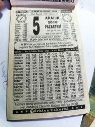 Efemera - 5 ARALIK 2016 TAKVİM YAPRAĞI - kitantik - kitaLog