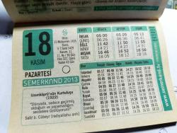 Efemera - 18 KASIM 2013 TAKVİM YAPRAĞI - kitantik - kitaLog