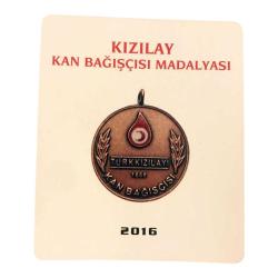 Kızılay Kan Bağışçısı Madalyası - Kutulu madalya
