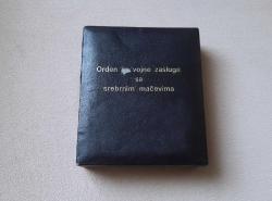 YUGOSLAVYA ASKERİ 3 DERECE MERİT NİŞANI - MADALYA TAM TAKIM  C875