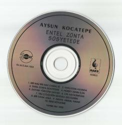 AYSUN KOCATEPE | ENTEL ZONTA SOSYETEDE | ORİJİNAL CD | 1992 İLK BASKI
