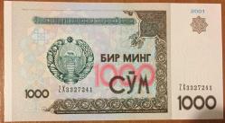 ÖZBEKİSTAN 1000 SOM 2001 ÇİL RESİMDEKİ ÜRÜN