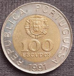 PORTEKİZ 100 Escudos, 1991 ÇA+