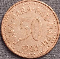 YUGOSLAVYA 50 Para, 1982 ÇÇT+