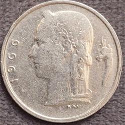 BELÇİKA 1 Frank 'BELGIË', 1966 ÇÇT+ (Baudouin I. / Leopold III.)