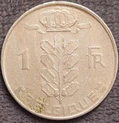 BELÇİKA 1 Frank 'BELGIQUE', 1970 ÇÇT (Baudouin I. / Leopold III.)