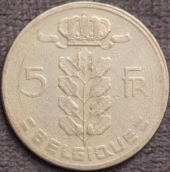 BELÇİKA 5 Frank 'BELGIQUE', 1961 ÇÇT (Baudouin I. / Leopold III.)