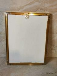 12960-PİRİNÇ CAMLI ÇERÇEVE İÇERSİNDE KURUTULMUŞ ÇİÇEKLER TABLO