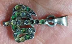 OSMANLI SON DÖNEMİ ORİJİNAL MÜTHİŞ İŞÇİLİKLİ KORUYUCU GÜMÜŞ KOLYE UCU AAA1LL1