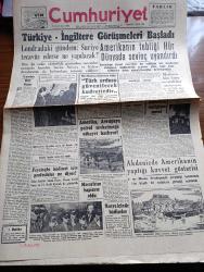 Cumhuriyet Gazetesi - 1 Aralık 1956 - Yanlış Bir Sanı Yazan Nadir ...