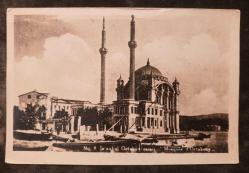 PC.1780  İSTANBUL BOĞAZI ORTAKÖY CAMİİ SİYAH BEYAZ POSTA KARTI