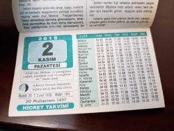2 KASIM 2015 TAKVİM YAPRAĞI