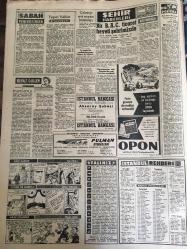 YENİ SABAH GAZETESİ 7 HAZİRAN 1961 YIL :24 SAYI :7984---Eskişehir de 12 rejim aleyhtarı yakalandı--- Şebeke ,kadınların yardımı ile ihtilal yapmak istemiş  --Alican a göre CHP seçimi muhakkak kaybedecek---Bursa da da 13 Komünist adliye ye sevk edildi --Bulgarlara sert bir nota verdik --M.Sarol , parti çekişmesini bir futbol maçına benzetti ---Gecekonducular 2 bekçiyi yaraladılar ---Bir öğrenci kendi mezar taşını  oyup intihar etti --Yapıcı Valiler :Siyavuşgil --Bir BAC ticaret heyeti şehrimizde ---Radyo Programları --Laos da harp devam ediyor --Erzurum Radyosunun temeli törenle atıldı ---Greko-Romende 5 Galibiyet Aldık --Rusya maçında da taktiğimiz :4-2-4---Spor -Totodan bu yıl 29 milyon lira safi hasılat elde edildi --Terfi -tenzil maçları fikstürü belli oldu ---M.Paşada gece maçı eylülde başlayacak --