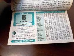 6 EYLÜL 2015 TAKVİM YAPRAĞI