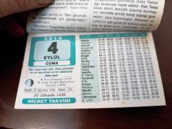 4 EYLÜL 2015 TAKVİM YAPRAĞI