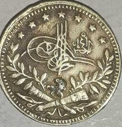 sultan mehmet reşat Osmanlı İmparatorluğu 25 Kuruş, 1327/5 (1909)  İMİTASYON PARA HALİYLE