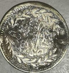 sultan mehmet reşat Osmanlı İmparatorluğu 25 Kuruş, 1327/5 (1909)  İMİTASYON PARA HALİYLE