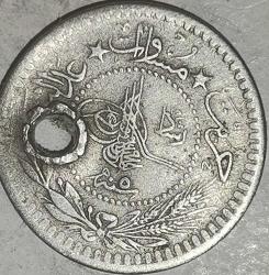 OSMANLI DEVLETİ  MEHMET REŞAT 1909/25  5 PARA