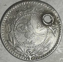 OSMANLI DEVLETİ  MEHMET REŞAT 1909/5   10 PARA HALİYLE