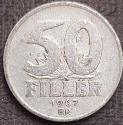 MACARİSTAN 50 Fillér, 1967 ÇÇT