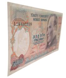 5000 TL Küçük Mevlana  Türbesi  Potresi  7  Emisyon  Sadece İlk A serisinde Yer Alan  Mevlana Türbesi Potresi  Parası