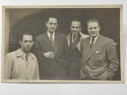 ÜNLÜ FOTOĞRAFI - ABİDİN DİNO ESKİ DÖNEM ORJİNAL SİYAH BEYAZ FOTOĞRAF - EMİN BEY - ABDURRAHİM BEY