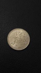 TÜRKİYE 2500 LİRA 1992, MADENİ PARA