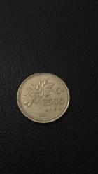 Türkiye Cumhuriyeti 2500 Lira 1991.