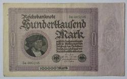 1923 Almanya 100.000 Reich Mark, ÇÇT