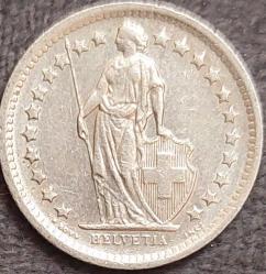 İSVİÇRE ½ Frank, 1968 ÇA 