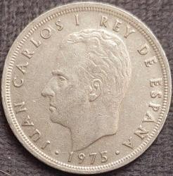 İSPANYA 5 Pesetas, 1975 ÇÇT+ 