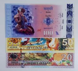 20,50,100 Dolar 3lü Fantazi Dolar Seti  İhtal  matbu Setdir   Sadece Görselik Obje  Koleksiyon luk  Ürünlerdir!