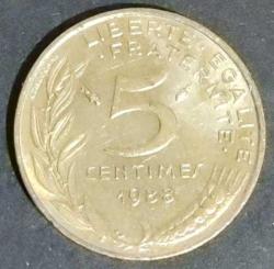 Fransa 5 Centimes 1988
