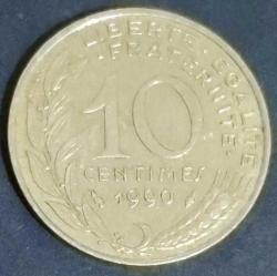 Fransa 10 Centimes 1990