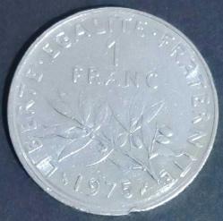 Fransa 1 Frank 1975