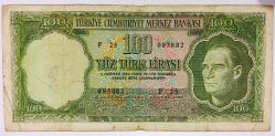 5.Emisyon 6.Tertip 100 Lira F25 093882..