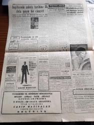 Cumhuriyet Gazetesi - 6 Eylül 1958 - Adnan Menderes Bugün Balıkesir'de Konuşacak -  CHP Genel Sekreteri Kasım Gülek Bugün Dönüyor - Yeni İthalat Listeleri Üzerinde Çalışmalar - Kıbrısta Muhabirimize Ateş Edildi - İstanbul Belediye Başkanı Kemal Aygün Kış Aylarında Vasıta Sıkıntısı Çekilmeyecek Diyor - Kapalıçarşı'da Göze Çarpan Tehlike - Bir Rus Heyeti Asma Köprü İçin Projeler Getirdi - Mahkemeye Verilen Gazeteci Sayısı Artıyor - Adana'da Üslenen Amerikan Kuvvetleri - Yılanların Öcü Yazan Fakir Baykurt Yazı Dizisi - Osmanlı Donanmasının Tarihinde Karanlık Sayfalar Yazan Cemalettin Saraçoğlu Yazı Dizisi - Nasreddin  Hoca Yazan Hasan Ali Yücel - Cenevre'de Atom Üzerine Açıklanan Yeni Sırlar - İngiltere'de Zabıta Tarihine İlk Defa Geçen Bir Cinayet - Mükemmel Cinayet Nakleden M. Kenan Kan - İngiltere'de Irk Kavgaları Tehlike Yarattı - Tarabyadaki Alman Askeri Mezarlığında Dün Yapılan Merasim - Ruslar 2 Köpeği Daha Fezaya Atıp Geri Getirdiler - İstanbul Yelken Şampiyonası - Ünal Uyguç